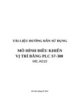 MÔ HÌNH ĐIỀU KHIỂN VỊ TRÍ BẰNG PLC S7300