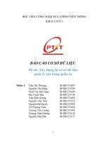 Đề tài xây dựng hệ cơ sở dữ liệu quản lý cửa hàng quần áo 