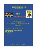 Đề tài           XÂY DỰNG BÀI VÕ NHẠC CHO SINH VIÊN                         đại HỌC FPT 