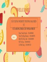 XÂY DỰNG WEBSITE THƯƠNG MẠI ĐIỆN TỬ CỬA HÀNG TRÁI CÂY NINJA FRUIT 