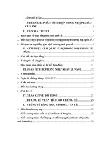 đề tài phân tích hợp đồng và quy trình thực hiện hợp đồng nhập khẩu xe nâng từ nhật bản về việt nam 