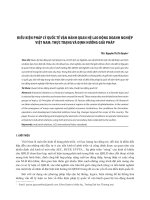 Điều kiện pháp lý quốc tế vận hành quan hệ lao động doanh nghiệp Việt Nam: Thực trạng và định hướng giải pháp
