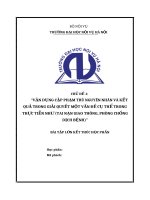 VẬN DỤNG cặp PHẠM TRÙ NGUYÊN NHÂN và kết QUẢ TRONG GIẢI QUYẾT vấn đề TAI nạn LAO ĐỘNG ở VIỆT NAM HIỆN NAY