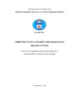 Đồ án tốt nghiệp điện tự động công nghiệp  thiết kế cung cấp điện cho khách sạn hilton 9 tầng 