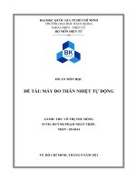 ĐỒ án MÔN HỌC đề TÀI MÁY đo THÂN NHIỆT TỰ ĐỘNG 