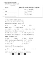 DE KHAO SAT CHAT LUONG LOP 5 5