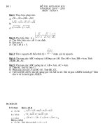 De thi giua ki I toan 9 2015 so