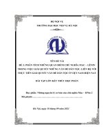 PHÂN TÍCH NHỮNG QUAN ĐIỂM CHỦ NGHĨA MAC – LÊNIN TRONG VIỆC GIẢI QUYẾT NHỮNG VẤN đề DÂN TỘC  LIÊN HỆ VỚI THỰC TIỄN GIẢI QUYẾT VẤN đề DÂN TỘC ở VIỆT NAM HIE 