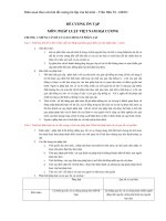 Đề cương ôn tập môn pháp luật Việt Nam đại cương