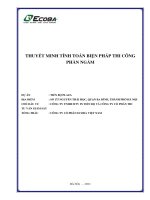 Thuyết minh BPTC semi top down phần ngầm