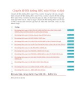 Chuyên đề bồi dưỡng HSG toán 9 hay và khó 