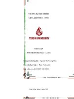 Đề tài quan điểm triết học mác  lênin về con người và quá trình xây dựng nguồn lực con người trong sự nghiệp công nghiệp hóa, hiện đại hóa ở nước ta hiện  