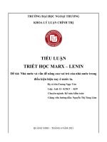 Nhà nước và vấn đề nâng cao vai trò của nhà nước trong điều kiện hiện nay ở nước ta.