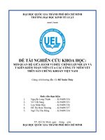 MỐI QUAN HỆ GIỮA HÀNH VI ĐIỀU CHỈNH LỢI NHUẬN VÀ ý KIẾN KIỂM TOÁN VIÊN CỦA CÁC CÔNG TY NIÊM YẾT TRÊN SÀN CHỨNG KHOÁN VIỆT NAM 
