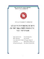 đề tài nghiên cứu lý luận tập trung tư bản   xu thế ma trên toàn cầu và ở việt nam 