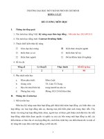 TRƯỜNG ĐẠI HỌC MỞ THÀNH PHỐ HỒ CHÍ MINH KHOA LUẬT ĐỀ CƯƠNG MƠN HỌC Tên môn học tiếng Việt: Kỹ năng soạn thảo hợp đồng