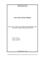 Nâng cao vai trò của giáo viên chủ nhiệm trong việc xây dựng tập thể lớp đoàn kết, tiến bộ