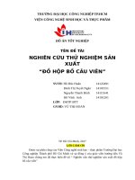 BÁO cáo CHUYÊN đề 2 đồ án đồ hộp bồ câu