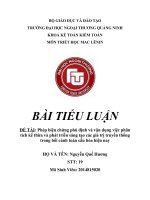 Phép biện chứng phủ định và vận dụng việc phân tích kế thừa và phát triển sáng tạo các giá trị truyền thống trong bối cảnh toàn cầu hóa hiện nay