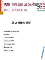 Bài thuyết trình  điều khiển của các bộ điều khiển PI, PID  