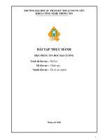 BÀI TẬP THỰC HÀNH HỌC PHẦN TIN HOC đại CƯƠNG 