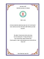 tiểu luận PPDH dự án  thủy 