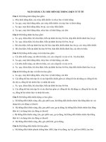 258 câu hỏi về Hệ thống điện  điện tử ô tô