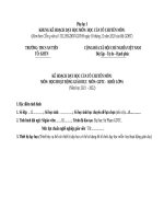 Phụ lục 1 môn GDTC 6 KNTT CHUẨN CV 5512   CV 4040 