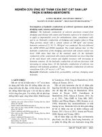 Nghiên cứu ứng xử thấm của đất cát san lấp trộn xi măng-bentonite