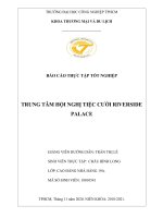 báo cáo nâng cao chất lượng phục vụ buffet  sáng tại nhà hàng riverside palace