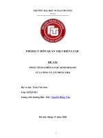 ĐỀ TÀI PHÂN TÍCH CHIẾN LƯỢC KINH DOANH CỦA CÔNG TY CỔ PHẦN TIKI 