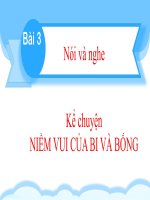 Lớp 2 - Nói và nghe- Tuần 2- Niềm vui của Bi và Bống