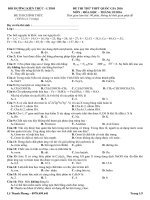 De thi thu THPT Thang 1 2016