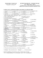 De kiem tra HKI Tieng Anh 11 nam hoc 20152016