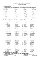 de cuong on tap tieng anh 10 ki 2 klien