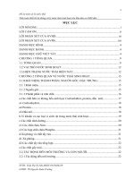 Đồ án môn xử lý nước thải Tính toán thiết kế hệ thống xử lý nước thải sinh hoạt cho khu dân cư 3000 dân