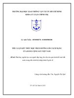 Đề tài phát huy nguồn lực con người đáp ứng yêu cầu cho quá trình đổi mới đất nước trong tiến trình hội nhập kinh tế quốc tế  