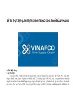 THỰC HÀNH quản trị tài chính