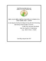 Sự vận dụng học thuyết giá trị thặng dư trong nền kinh tế thị trường định hướng xã hội chủ nghĩa ở việt nam  