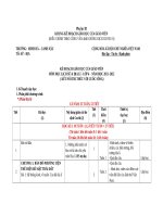 kế hoạch giáo dục môn địa lí theo công văn 4040