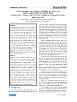 Ứng dụng gis xác định vị trí tiềm ẩn nguy cơ tai nạn giao thông đường thủy