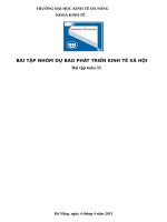 Dự báo kinh tế dự báo theo phương pháp co giãn và hồi quy