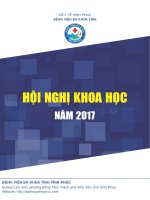 NGHIÊN CỨU KHOA HỌC: BỆNH VIÊN ĐA KHOA TỈNH VĨNH PHÚC NĂM 2017