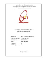 BÀI TIỂU LUẬN KẾT THÚC HỌC PHẦN MÔN QUẢN TRỊ NHÂN LỰC 