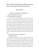 Đề tài những yếu tố ảnh hưởng đến sự đổi mới quy trình sản xuất của các DN ngành chế biến thực phẩm việt nam 