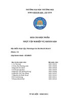 Báo cáo thực tập nghiệp vụ khách sạn