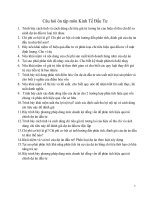 câu hỏi lý thuyết kinh tế đầu tư