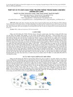 Thiết kế và tổ chức giao thức truyền thông trong mạng cảm biến không dây LoRa