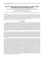 Giấu tin thuận nghịch cho ảnh stereo dựa trên phương pháp dịch chuyển histogram và EMD