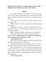 BÀI GIẢNG LỊCH sử ĐẢNG   THỐNG NHẤT nước NHÀ về mặt NHÀ NƯỚC đại hội đại BIỂU TOÀN QUỐC lần THỨ IV của ĐẢNG